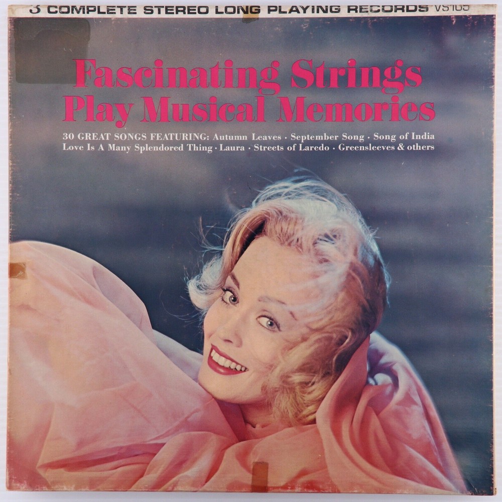 The Fascinating Strings Play Musical Memories  3x LP Record Box Set Vogue VS105